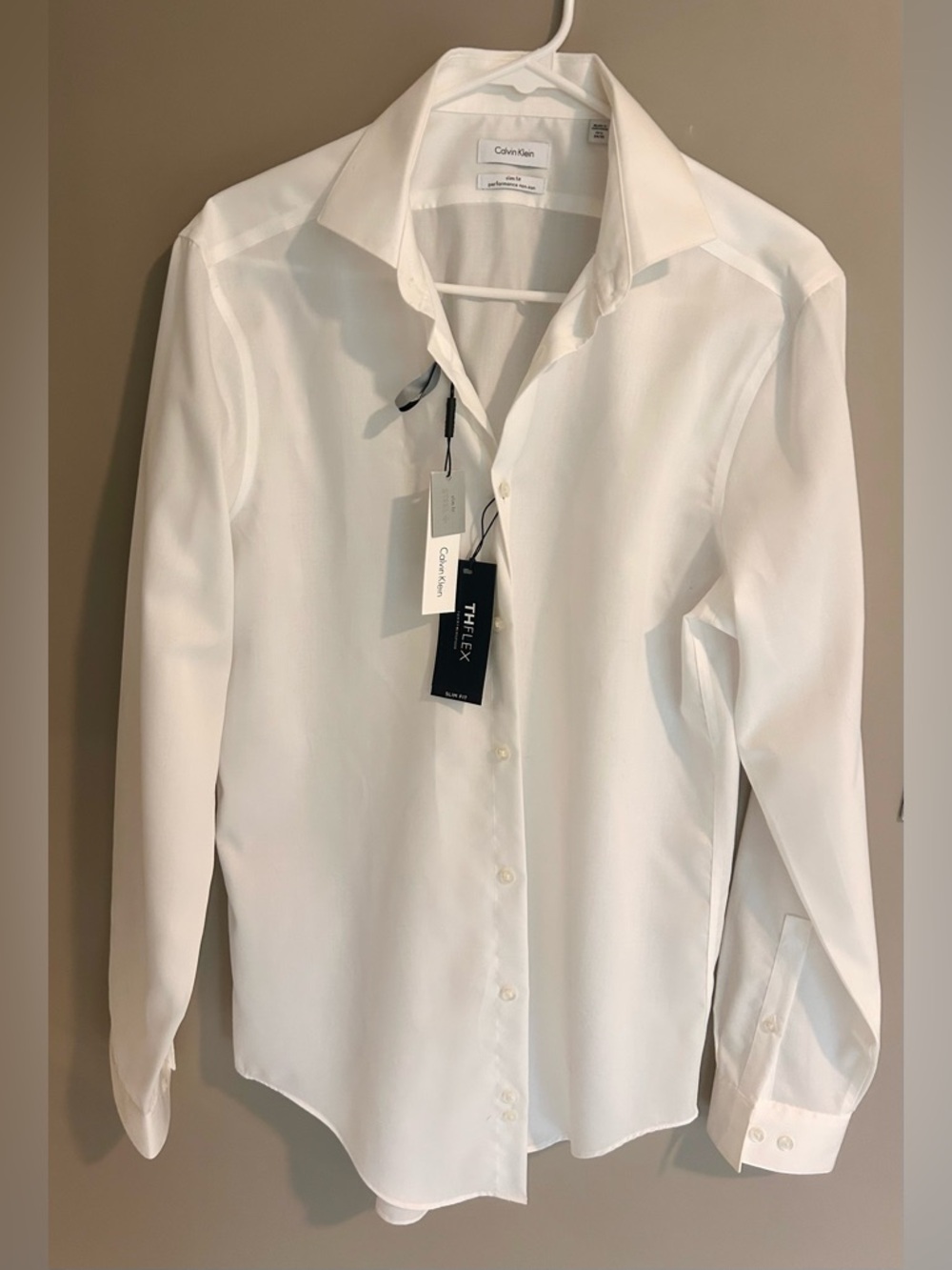 Calvin Klein White Men's Dress Shirt